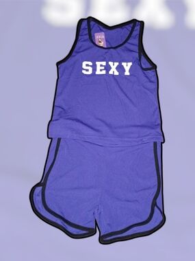Sexy Women's Purple Active Shorts Skort